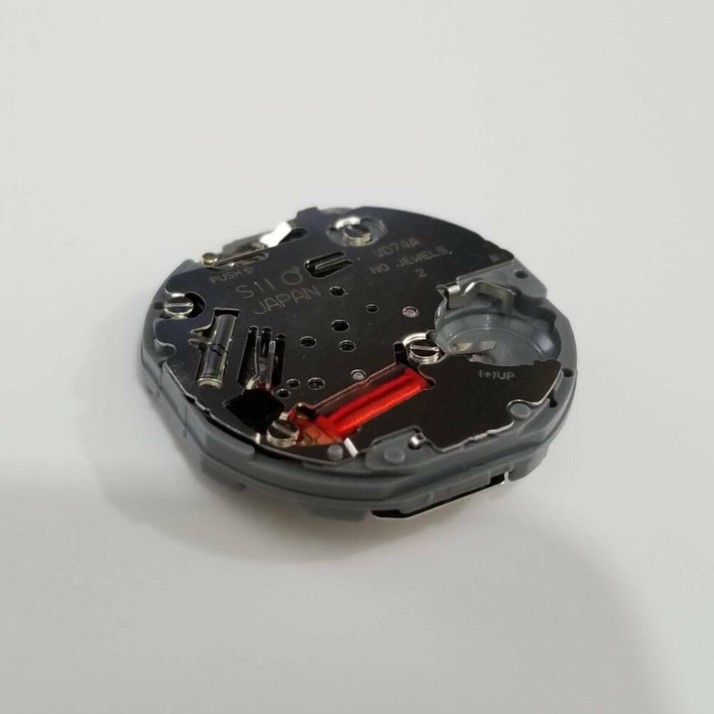 SII VD74 quartz movement repair parts for precise watch accessory replacements, ensuring accurate timekeeping.
