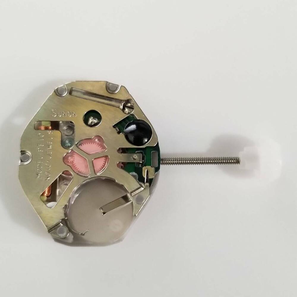 Set of 3 SUNON PE10 quartz watch movements for accurate replacements and repairs.