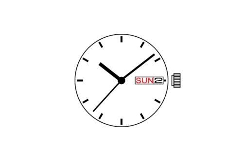 S. Epson VS43 solar quartz watch movement, replacement for V158, reliable repair part for various models