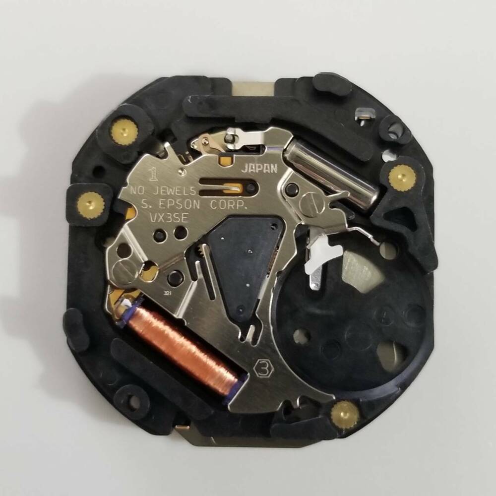 S. Epson VX3S quartz watch repair parts for precise timekeeping and durable performance.