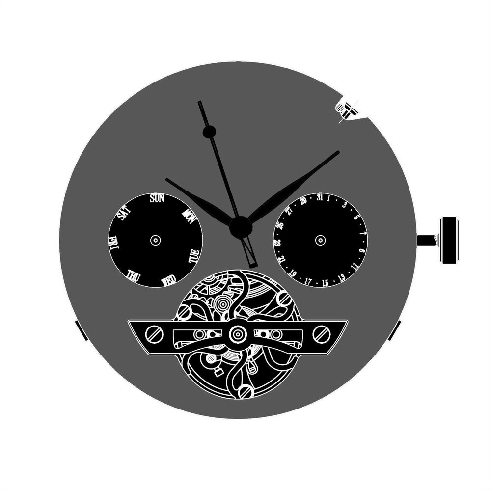 SEAGULL ST2502 mechanical watch repair part showing precise automatic ST25 caliber movement detail.