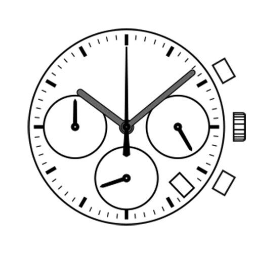 SUNON PE70-2 quartz watch movement with intricate mechanical components for accurate timekeeping and repair use.