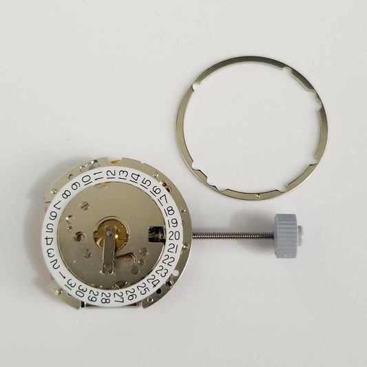 Ronda 774 quartz watch movement with 2 hands, precision repair part for timepieces.