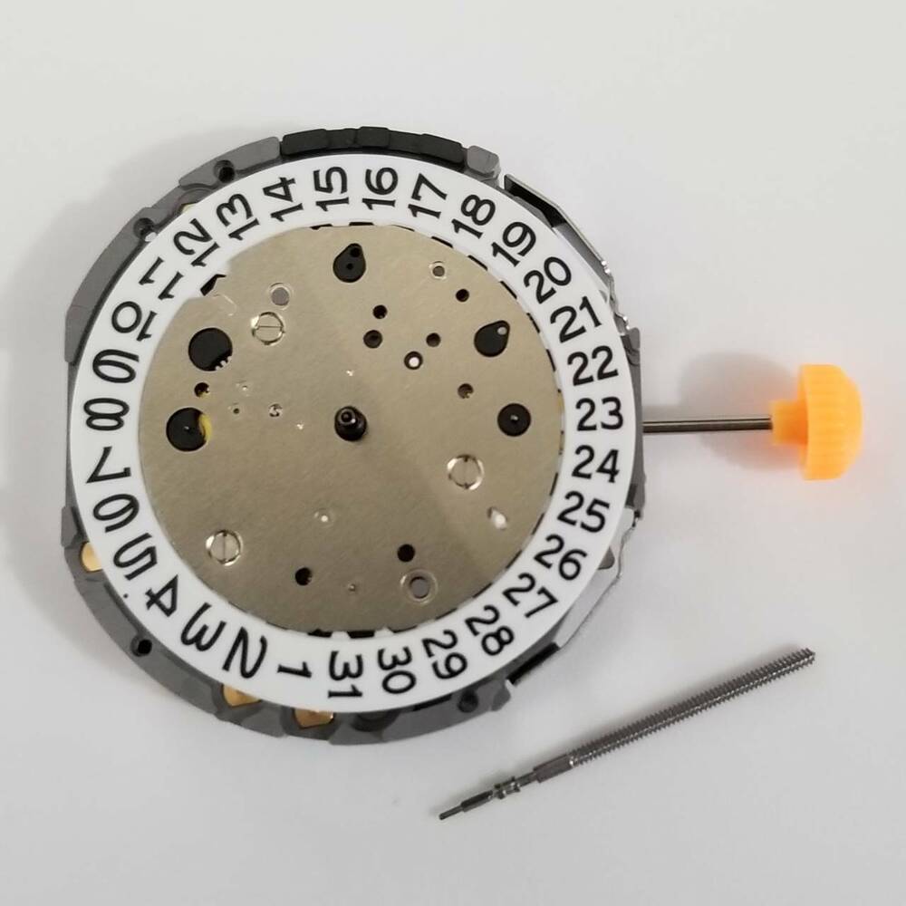 Miyota JS25 quartz movement watch part for precise timekeeping and repair.