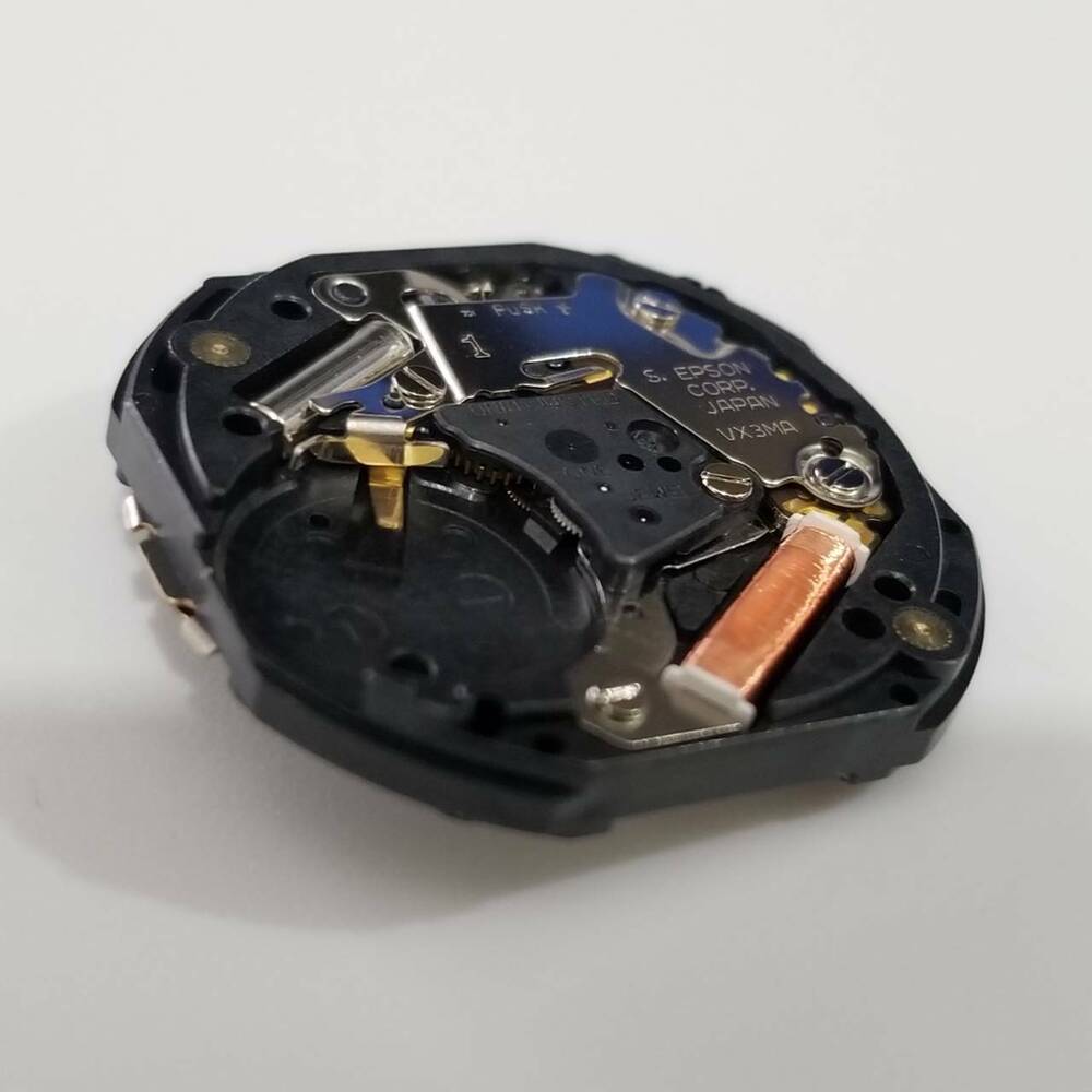 S. Epson VX3M quartz watch movement repair part for accurate timekeeping and long-lasting performance.