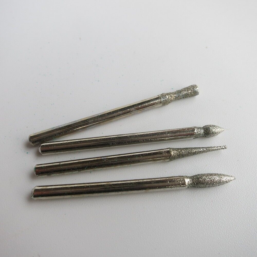 Set of 30 diamond-coated grinding and polishing needle heads for precision watch accessory maintenance