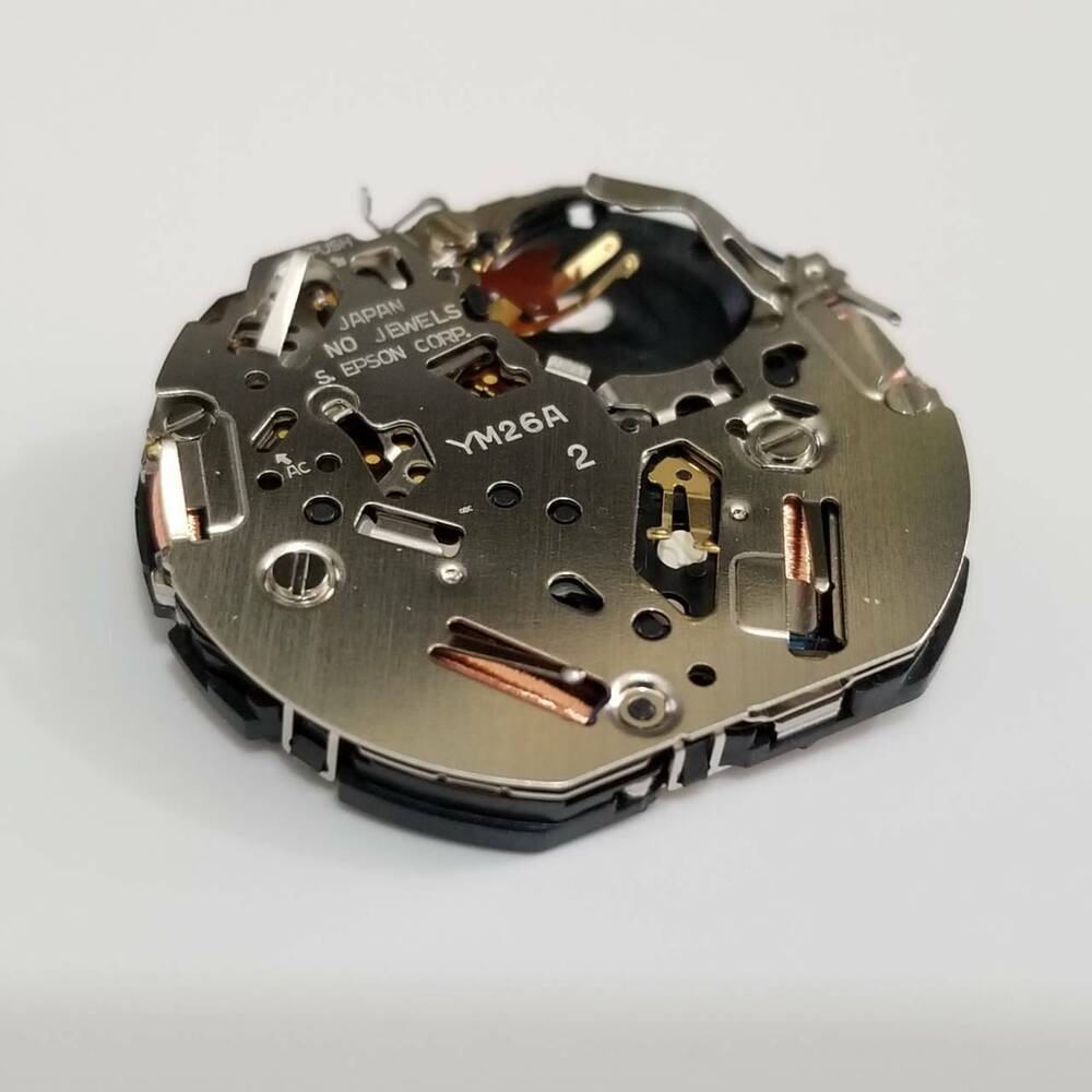 Epson YM26 quartz watch movement repair part for 5T82, precise and reliable timekeeping.