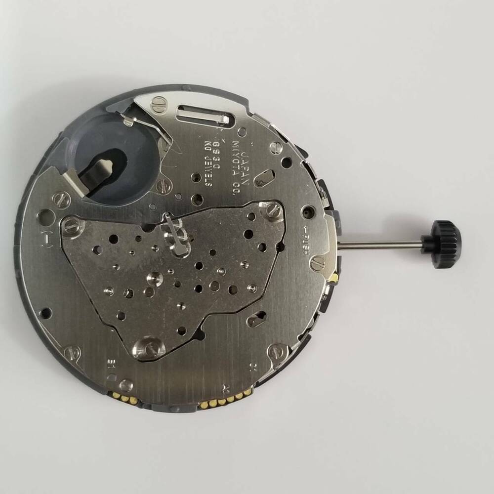Miyota 6S30 quartz watch movement, precision repair part for accurate watch accessory maintenance.