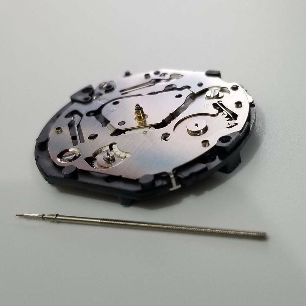 S. Epson VX7R quartz watch repair part showing precise movement components for timepiece restoration.