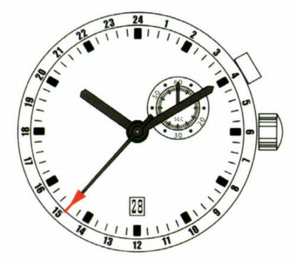 Silver ISA 8176/2050 quartz watch repair part for precise timekeeping and long-lasting durability.