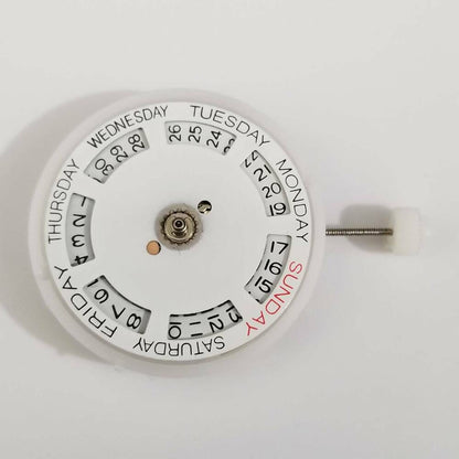 MINGZHU DG2813 automatic watch movement with date and wide day display, precision replacement for 8205 models.