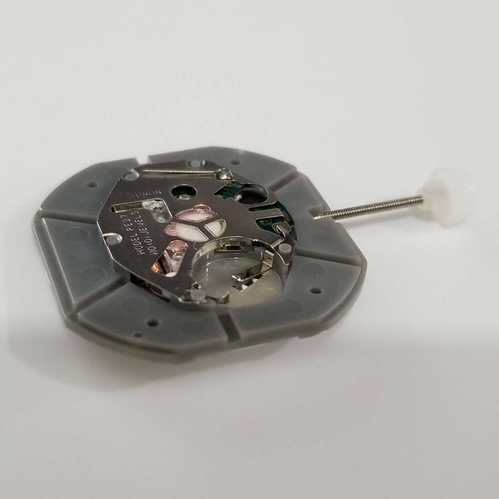 SUNON PE27 quartz watch movement repair part, precise timekeeping for accurate watch maintenance.