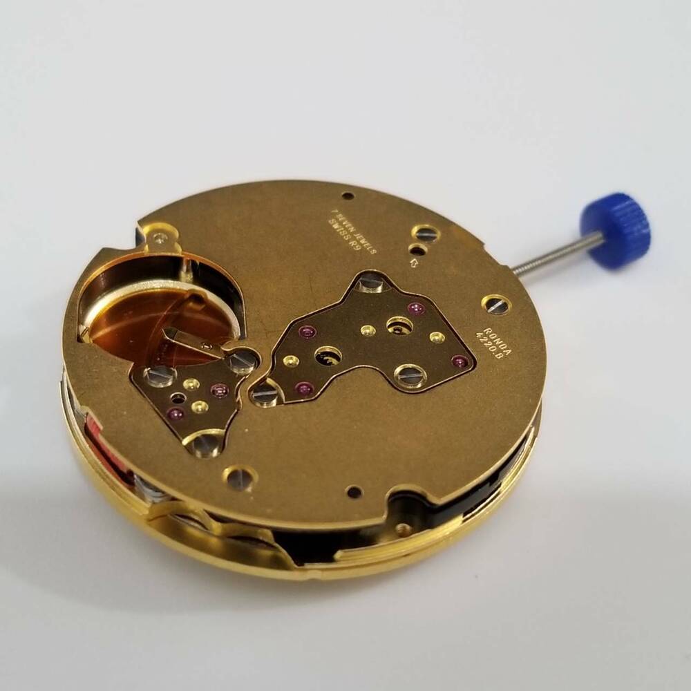 Ronda 4220.B quartz watch movement repair part ensuring precise timekeeping for watch accessories.
