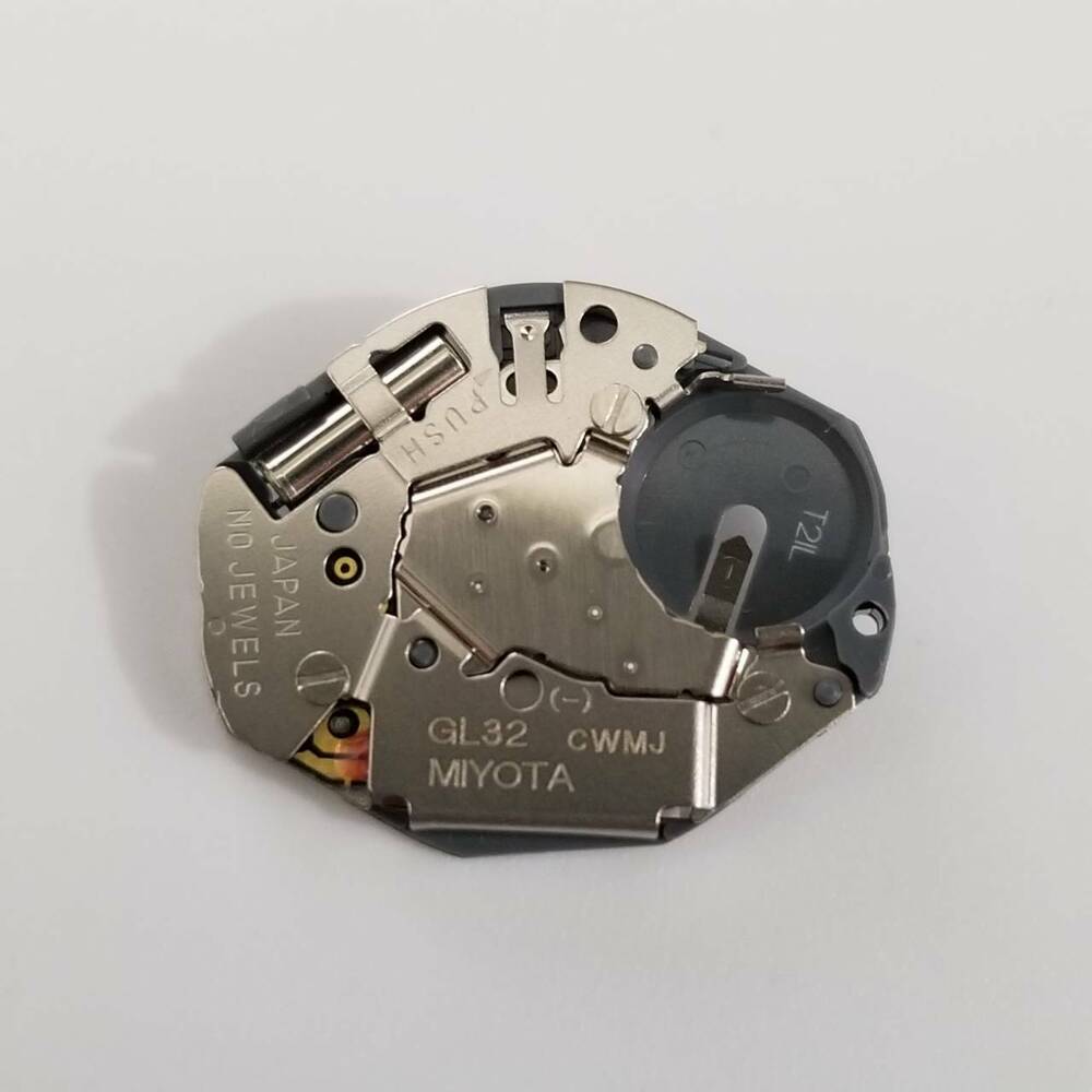 Miyota GL32 quartz watch movement replacement part for accurate timekeeping and reliable repairs.