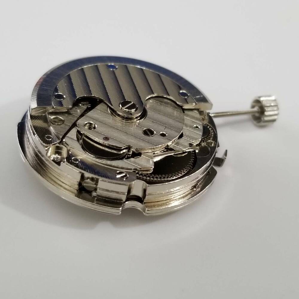 Seagull ST1653 mechanical automatic movement components for watch repair, detailed close-up.