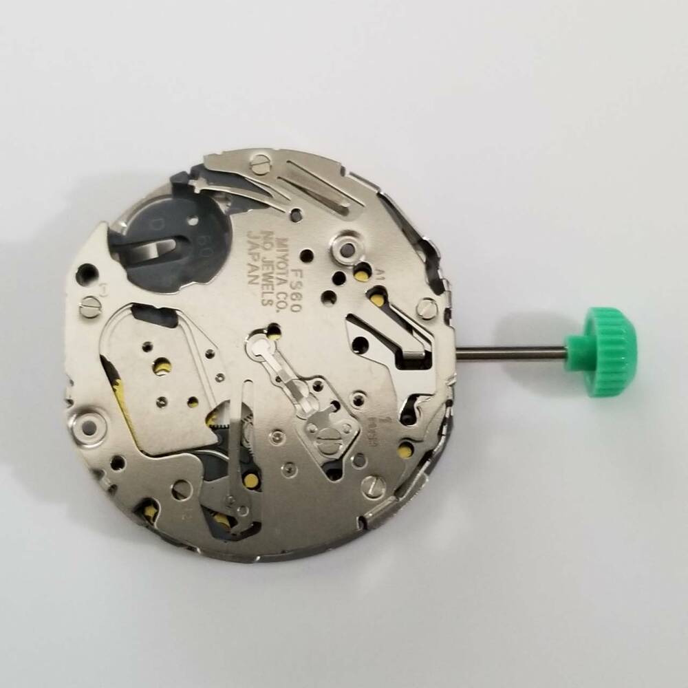 Miyota FS60 quartz movement repair parts featuring precision gears for accurate timekeeping in watch accessories.