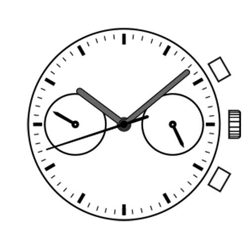 Hattori Epson VD32A quartz watch movement, precise Japanese repair part for accurate timekeeping.