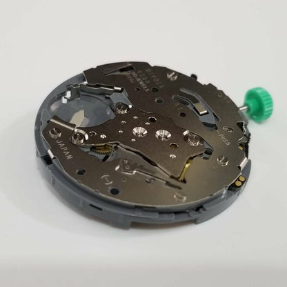 Miyota OS30 quartz watch movement, precise timekeeping replacement part for watch repair.