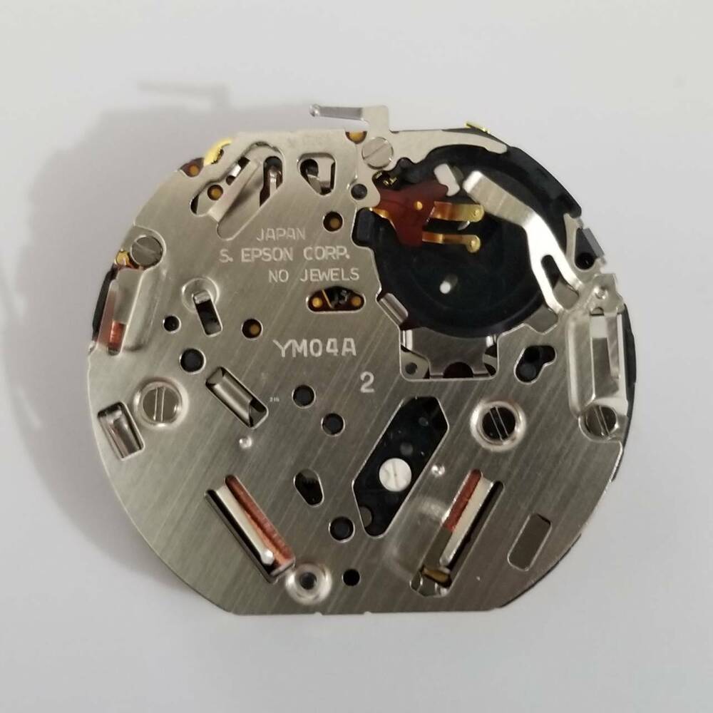 S. Epson YM04 quartz watch movement repair part for precise timekeeping and easy maintenance.