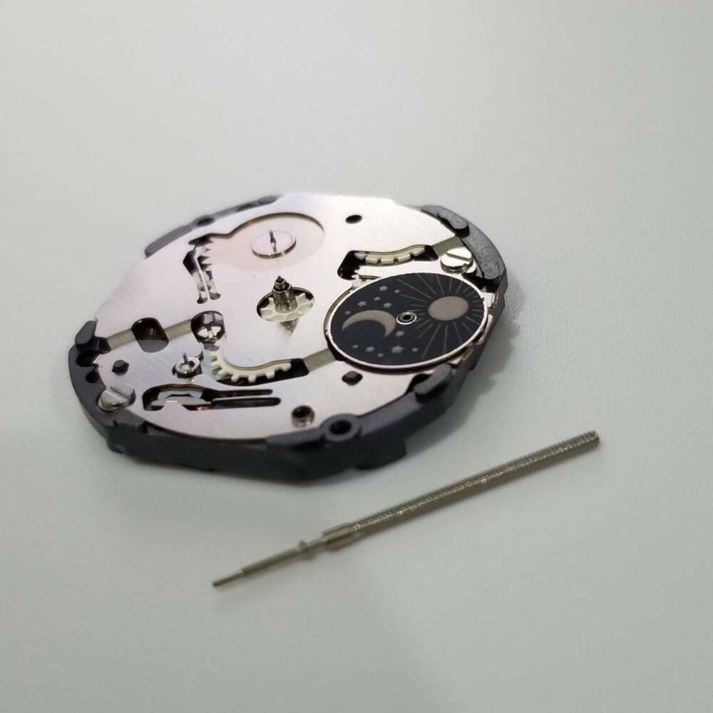 S. Epson VX3M quartz movement repair part for precise watch accessory maintenance.
