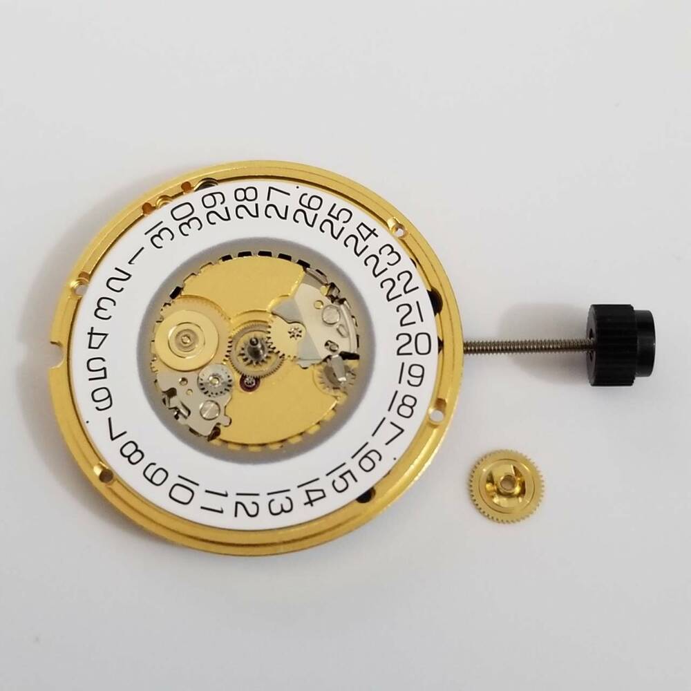 ETA 955.412 quartz watch movement with 3 hands, compatible replacement for 955.411, 955.414, F05.111, F05.11A.