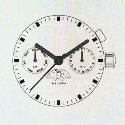 ISA 9231 silver quartz watch movement part, ensuring precise timekeeping and lasting durability.