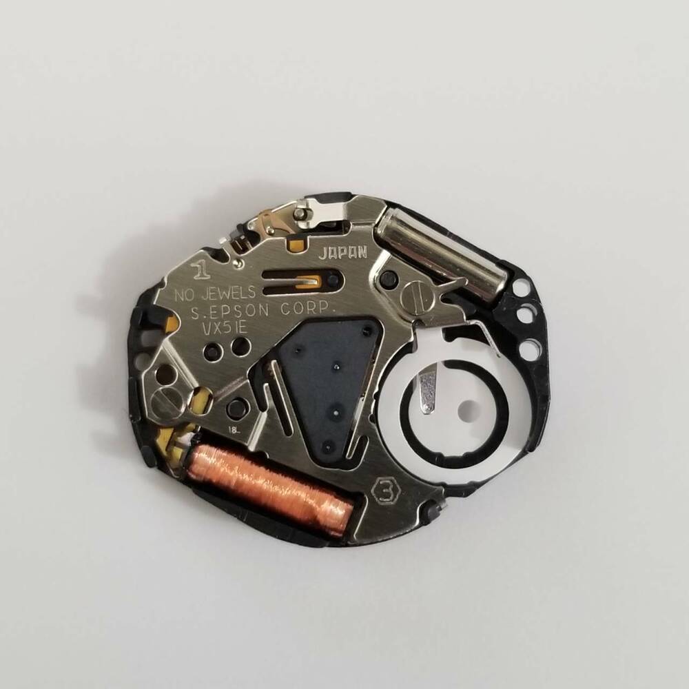 S. Epson VX51 quartz watch repair part for models 5Y95, 7N01, V701, Y481, precise replacement component.