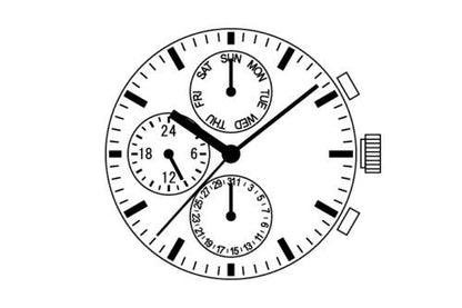 S. Epson VX9N quartz watch repair part, precision movement component ensuring accurate timekeeping and reliable watch function