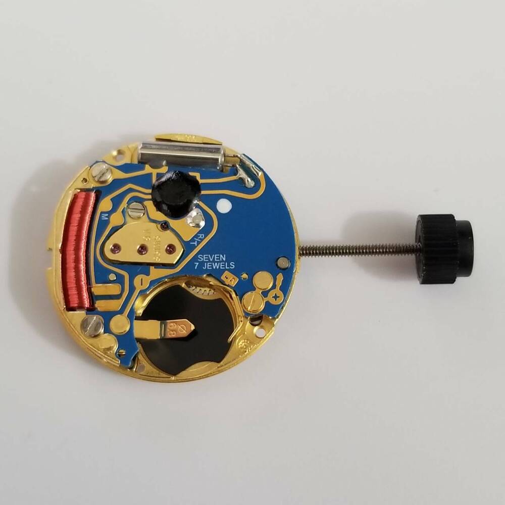 ETA 956.112 quartz watch movement with 2 hands, compatible replacement for models 956.111, 956.114, F03.11A, F03.111.