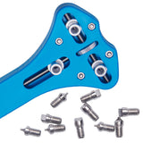 Watch Band Back Case Cover Opener Adjusting Wrench Repair Tool With 12 Dies/Tips