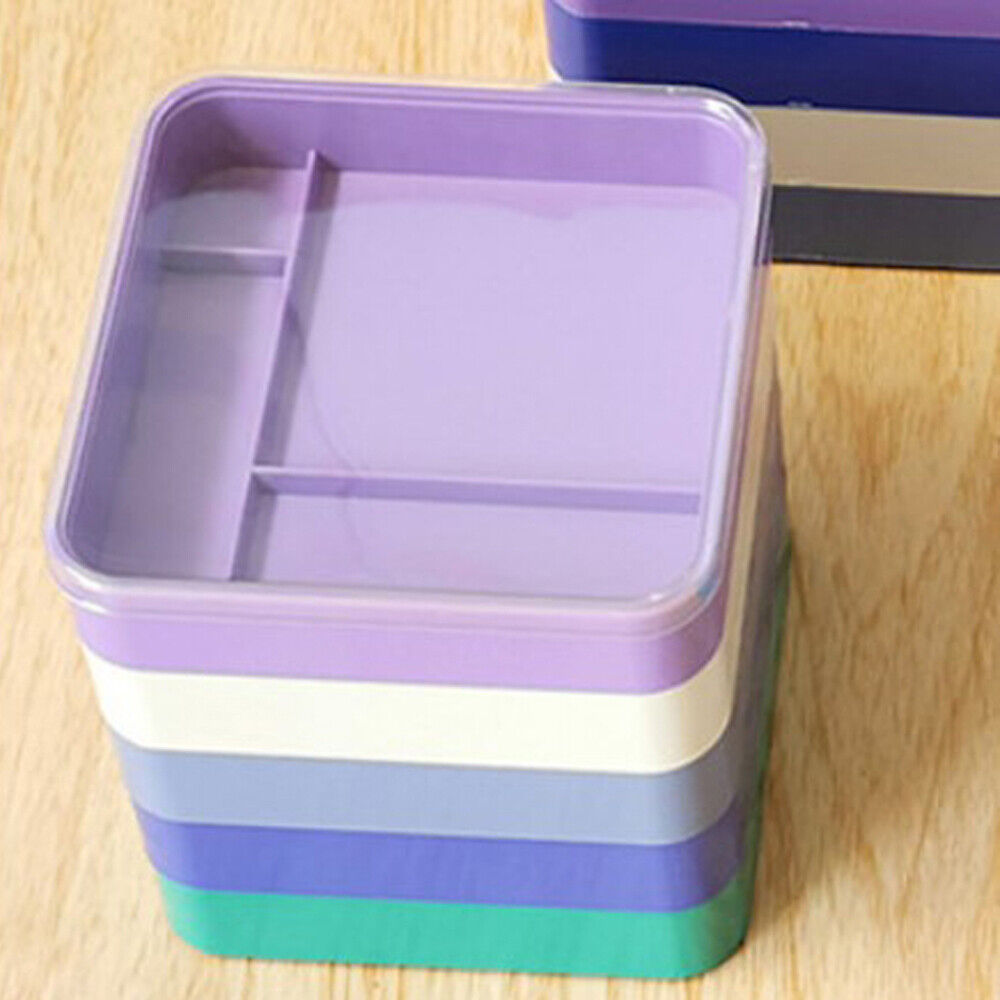 Stackable 5-layer watch parts storage box for organizing screws and watch movement components.