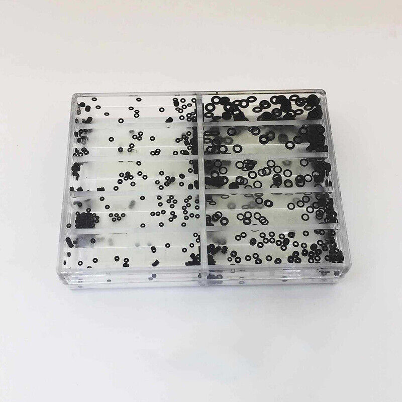 Durable waterproof rubber O-ring gasket for watch crowns, available in assorted sizes for secure seal and protection.