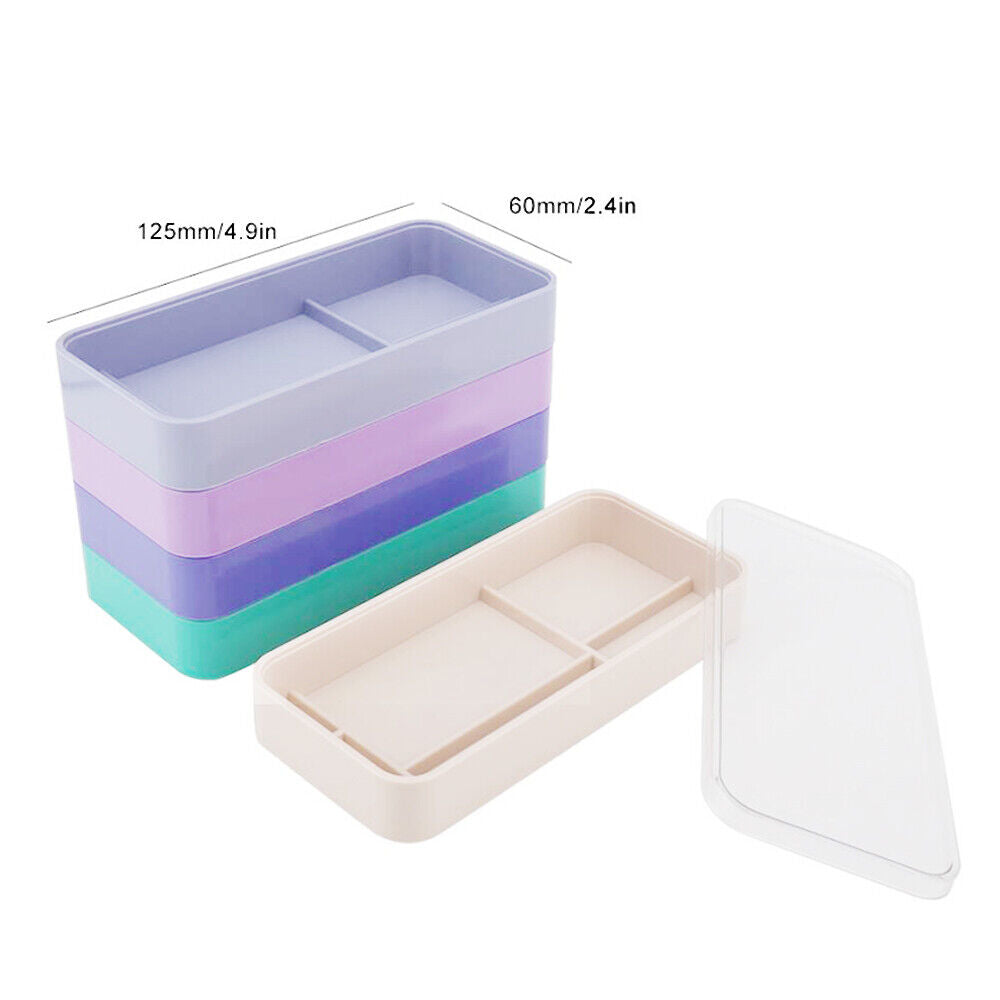 Stackable 5-layer watch parts storage box, ideal for organizing screws and movement components.
