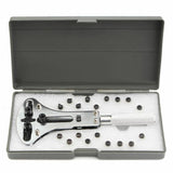 55cm Watch Back Case Opener Adjustable Screw Remover Wrench Repair w/ 18 Bits