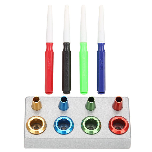 Tragbares Uhrenöler-Set, 4 Ölbecher, 4 Ölstifte, Uhrwerk-Ölstift, Uhrenreparatur