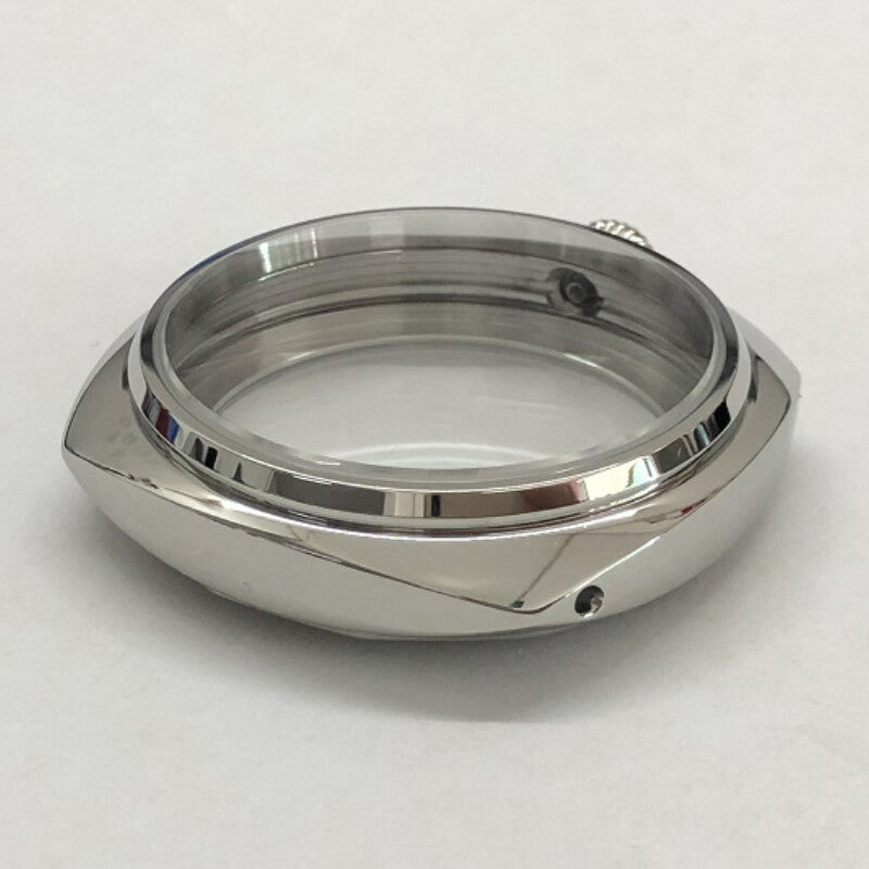 Uhrgeh�use 45mm aus kratzfestem Saphirglas und 16L Stahl, kompatibel mit ETA 6497/6498 Uhrwerken.