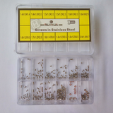 No. 4023-A One Slotted Head Stainless Steel Watch Back Case Screw 12 Sizes