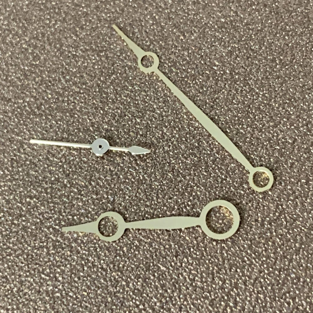 No Luminous watch hands set for ETA6497/6498 ST3600 movement, compatible with 3-hand watches.