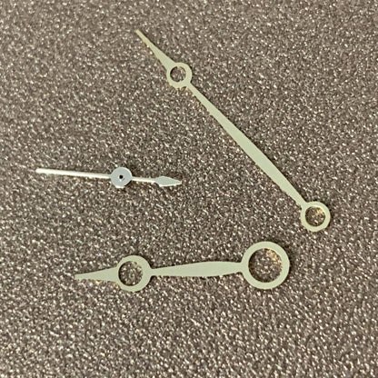 No Luminous watch hands set for ETA6497/6498 ST3600 movement, compatible with 3-hand watches.