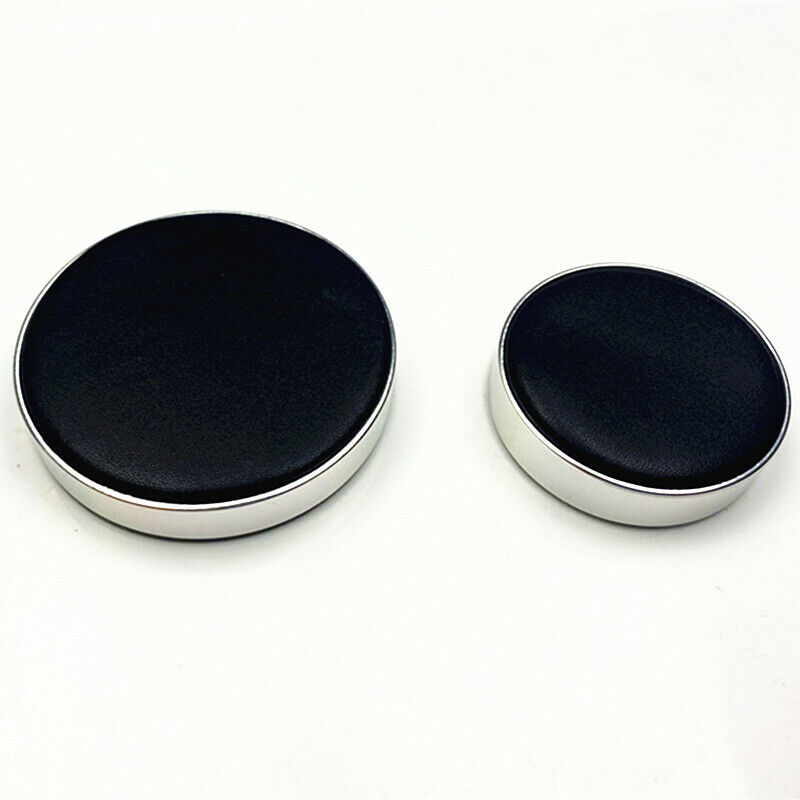 Large leather watch movement cushion pad, ideal for secure watch repairs and stylish display.