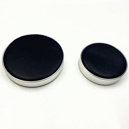 Large leather watch movement cushion pad, ideal for secure watch repairs and stylish display.