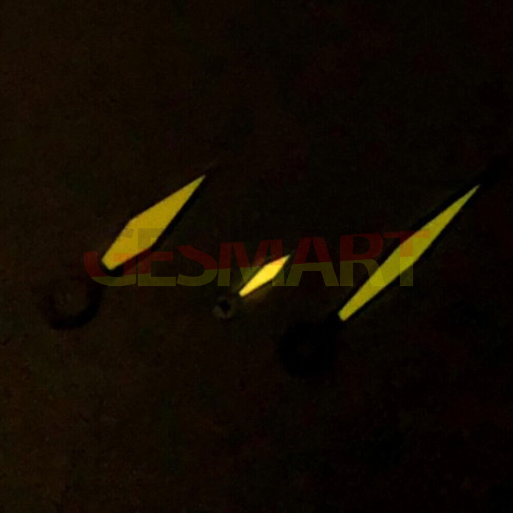 Orange lume pilot watch hands compatible with Seagull ST3600/ST3621 and ETA 6497/6498 movements for custom repairs