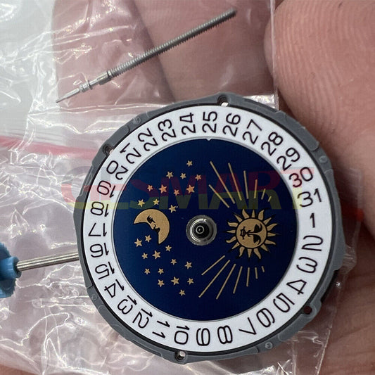 MIYOTA 6M95 quartz watch movement by Original Japan Made, multifunctional precision component for watches