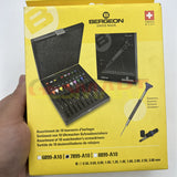 Bergeon 7899-A10 Set Of 10 Ergonomic Screwdrivers Ø0.50mm-Ø3.00mm In Wooden Box