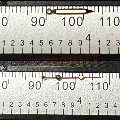 Silver and gold-trimmed C3 Super Lume watch hands for SKX/SBBN with Seiko NH35 NH36 movement.