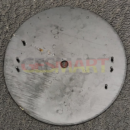 33.8mm green luminous pilot watch dial, compatible with NH35 movement for precise repairs.