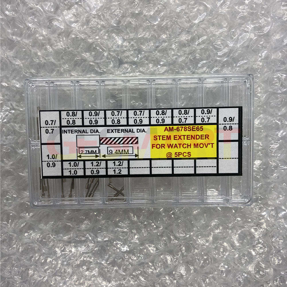AM-678SE65 Watch Winding Stem Extenders for Watch Movement 13 Sizes 65PCS/Box