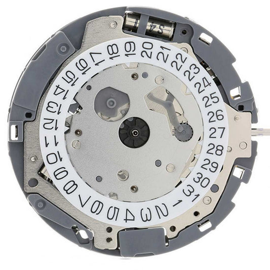 Miyota OS10 Quartz Watch Movement with Date Display at 3 o'clock, Japan Made