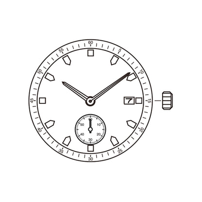 Miyota 0T45 Japan Quartz Movement watch part ensuring precise timekeeping and durable quality.
