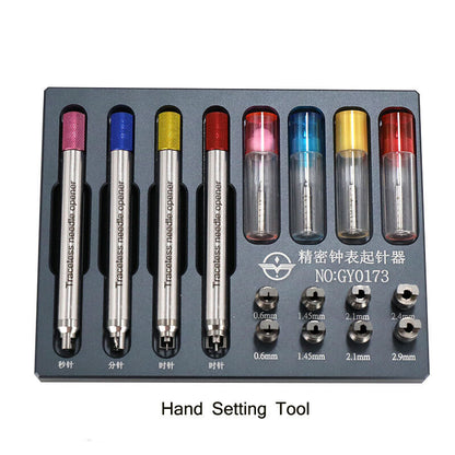 Watch Second Hand Remover Tool, precision hand setting and fitting press holder for watch repair.